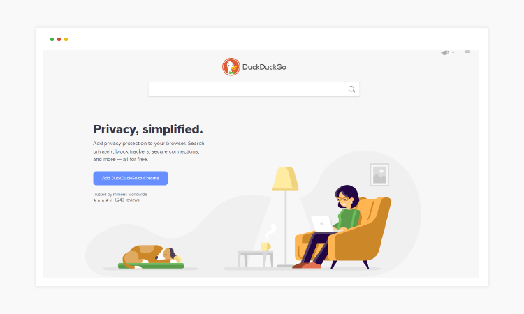 DuckDuckGo search engine duckduckgo example