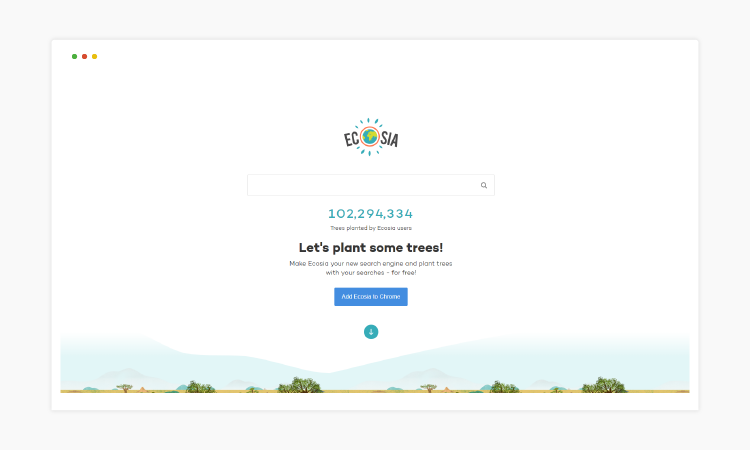 Ecosia search engine Ecosia search engine