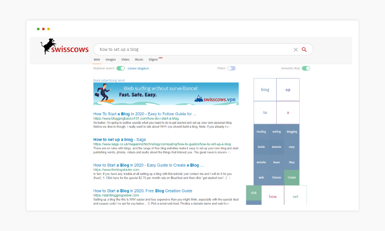 SwissCows Serch engine SEO swisscows